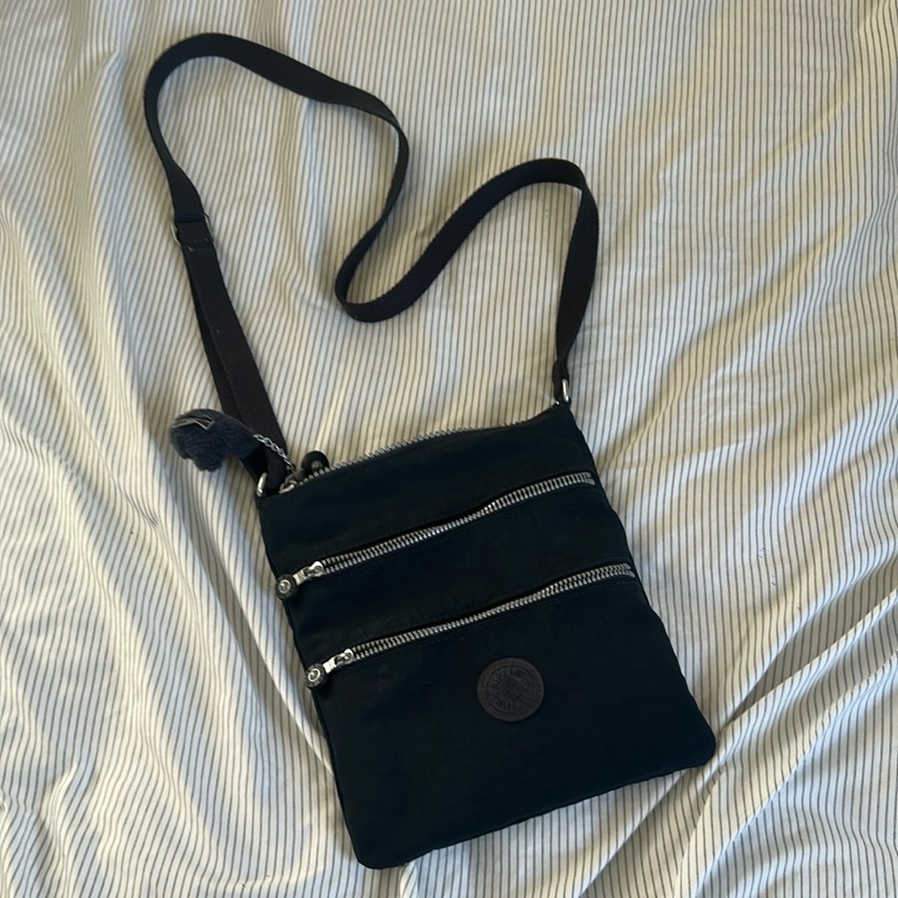 Kipling Black Messenger Bag with Adjustable Strap